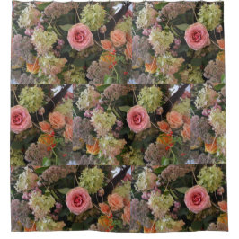 Cortina De Ducha Rosa Hydrangea Bouquet
