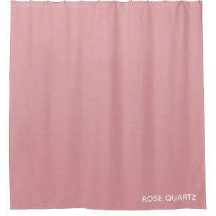 Cortina De Ducha Rosa Nombre de color rosa de cuarzo