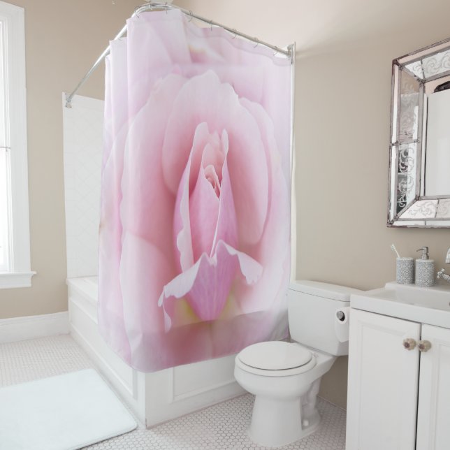 Cortina De Ducha Rosa Pastel (In situ)