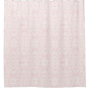 Cortina De Ducha Rosa Quartz Shabby Chic Brocade Damask Pattern