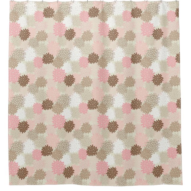 Cortina De Ducha Rosa y modelo de la mamá de Brown (Anverso)
