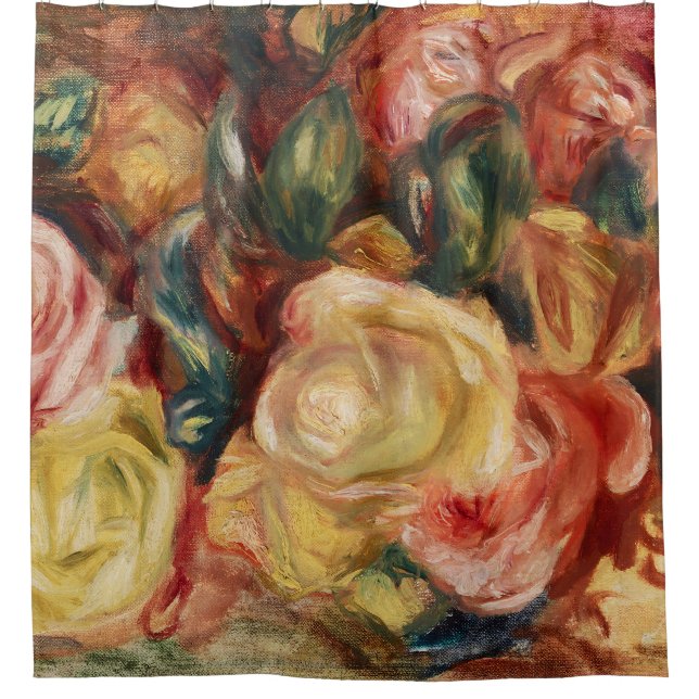 Cortina De Ducha Rosas (1912) de Pierre-Auguste Renoir (Anverso)
