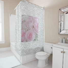 Cortina De Ducha Rosas rosas rosas blandas y aliento del bebé