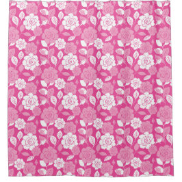 CORTINA DE DUCHA ROSE PATTERN (PINK)