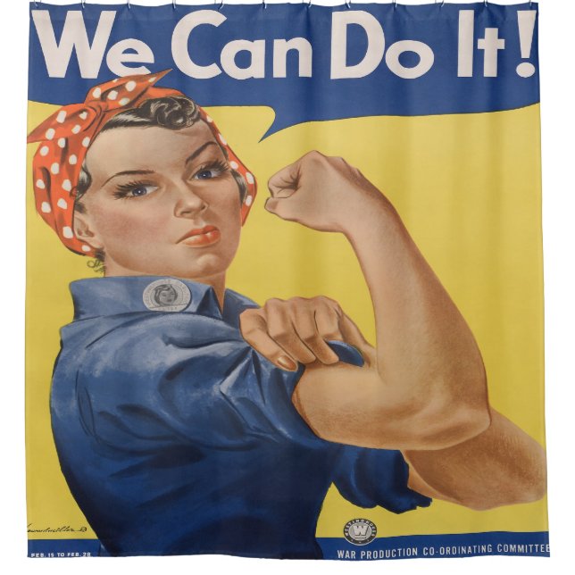 Cortina De Ducha Rosie the Riveter (Anverso)