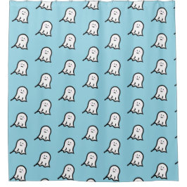 Cortina De Ducha Rubefacción Ghost Cute Halloween