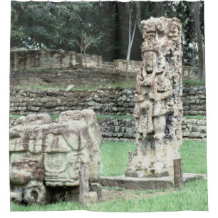 Cortina De Ducha Ruinas mayas Copan Honduras