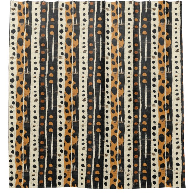 Cortina De Ducha Rustic Southwestern Stripe Pattern (3) (Anverso)