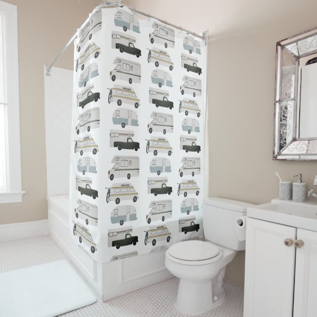 Cortina De Ducha RV Campervan vanlife Motorhome Trailer PERSONALIZA (In situ)