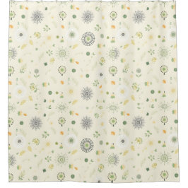 Cortina de ducha Sage Green Boho