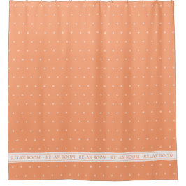 Cortina De Ducha sala de relajación naranja peach