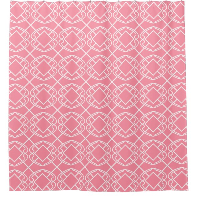 Cortina De Ducha Salmon Diamond Cello trellis (Anverso)