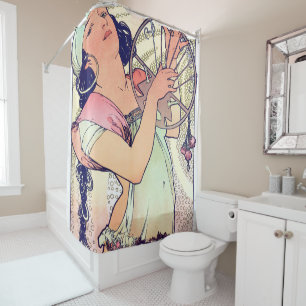 Cortina De Ducha Salome, Alphonse Mucha