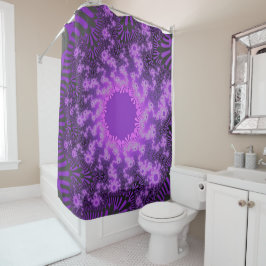 Cortina De Ducha Salto de sol morado metálico