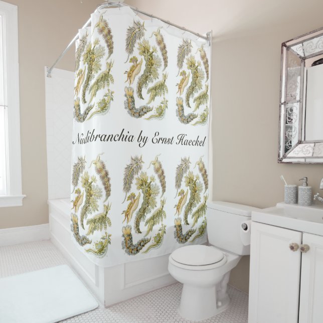 Cortina De Ducha Saltos marinos por Ernst Haeckel, Nudibranchia vin (In situ)