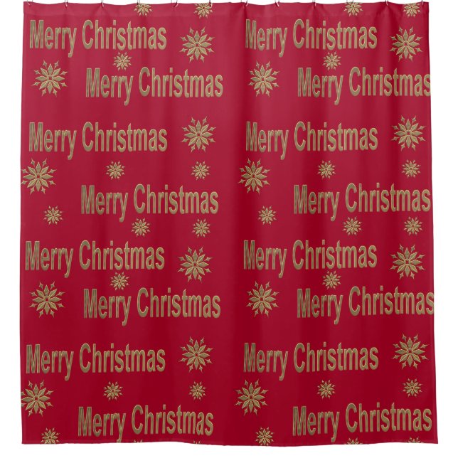 Cortina De Ducha Saludo de los navidades (Anverso)
