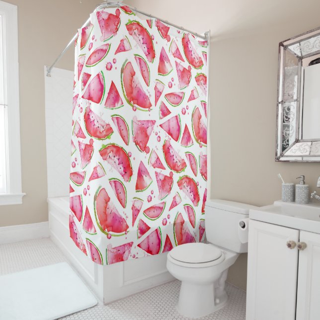 Cortina De Ducha sandía acuática 1 (In situ)