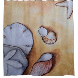 Cortina De Ducha Sandy Seashells