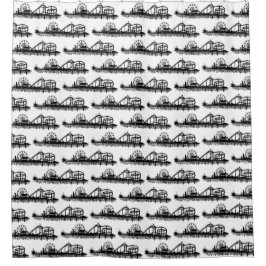 Cortina De Ducha Santa Mónica Pier Los Angeles California Beach