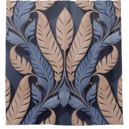 Cortina De Ducha Saraswati Feather Relief