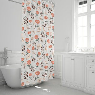 Cortina de ducha Scandi Red Poppies