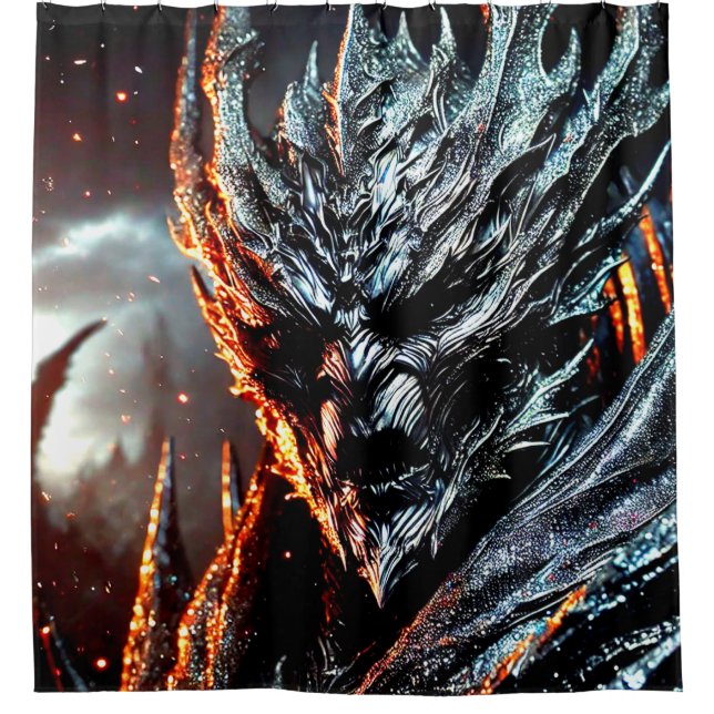 Cortina De Ducha Scary Monster (Anverso)