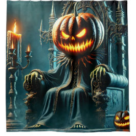 Cortina De Ducha Scary Pumpkin King