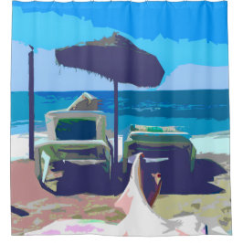 Cortina De Ducha Scenic Beach Shower Curtain