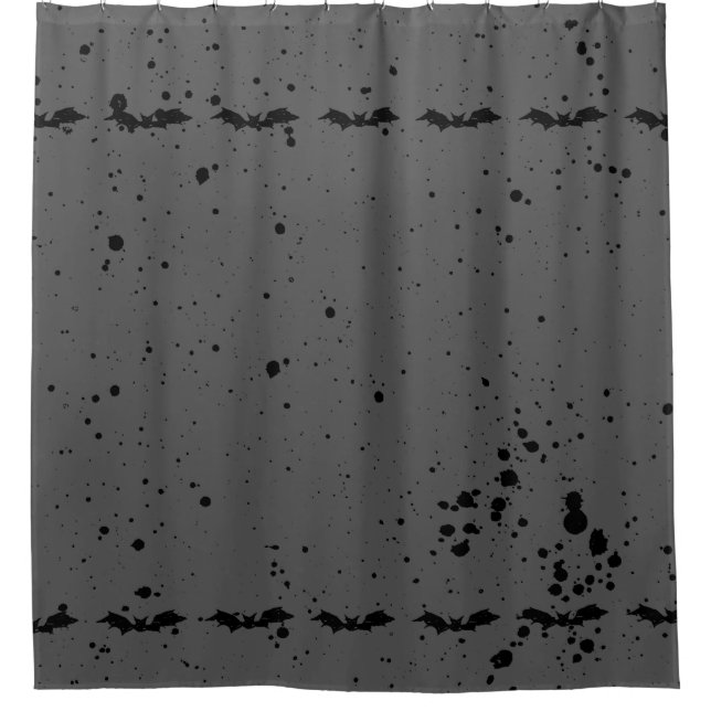 Cortina De Ducha Scribble Bat (Anverso)