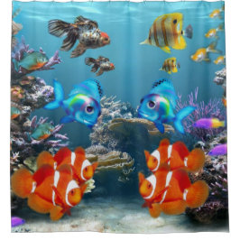 Cortina De Ducha Sealife submarina