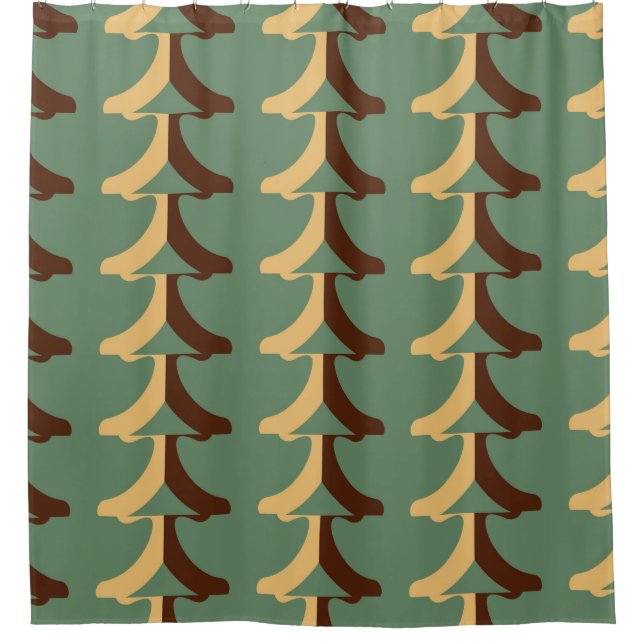 Cortina De Ducha Seamless retro pattern with vertical elements. abs (Anverso)