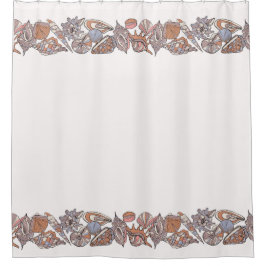 Cortina De Ducha Seashell Boarder