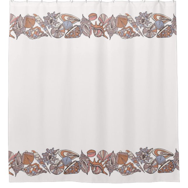 Cortina De Ducha Seashell Boarder (Anverso)