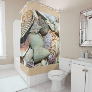 Cortina De Ducha Seashells Beach Ocean Shower Curtain