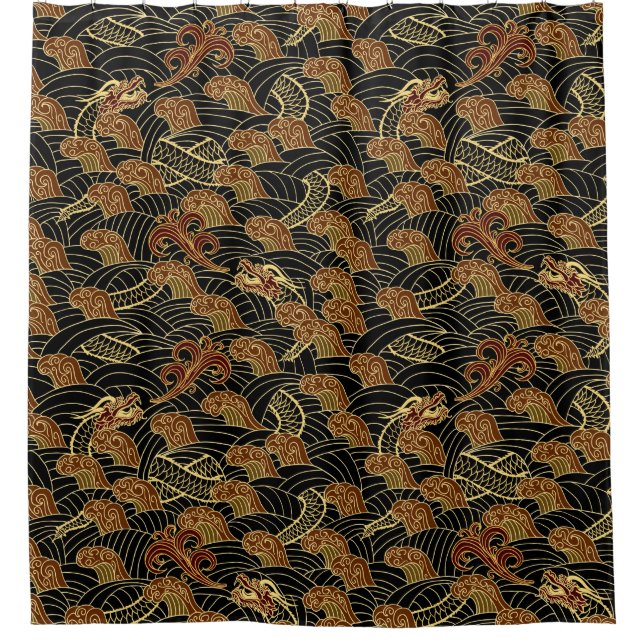 Cortina De Ducha Seda asiática (Anverso)