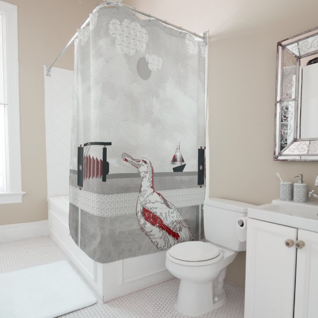 Cortina De Ducha Selfies de gaviotas (In situ)