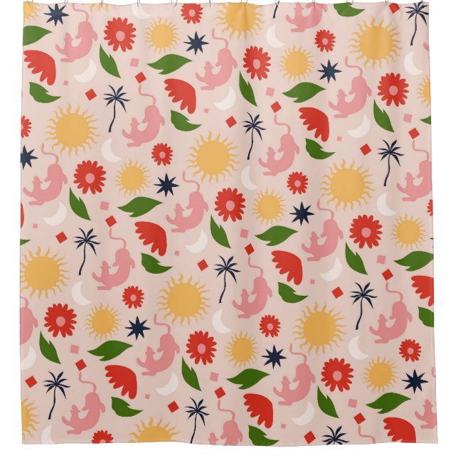 Cortina De Ducha Selva celeste (Anverso)