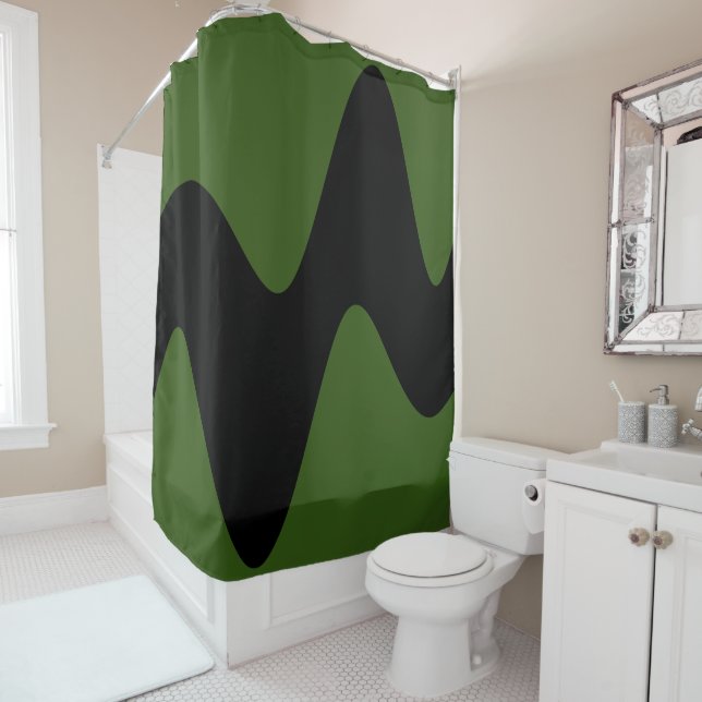 Cortina De Ducha Selva moderna del río Negro (In situ)