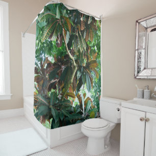 Cortina De Ducha Selva tropical verde