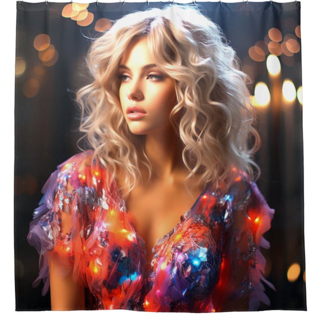 Cortina De Ducha Señora de la IA (Anverso)