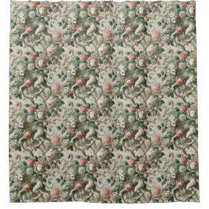 Cortina De Ducha Sentinel Bloombound - Diseño floral gótico