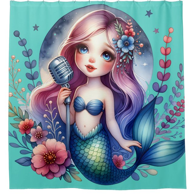 Cortina De Ducha "Serenade de Sirena Melódica" (Anverso)