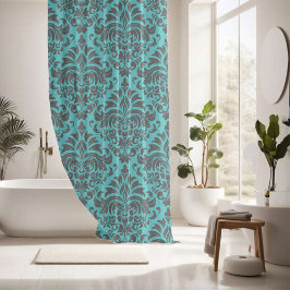 Cortina De Ducha Serene Damask Harmony