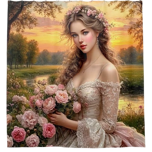 Cortina De Ducha Serene Garden Beauty (Anverso)