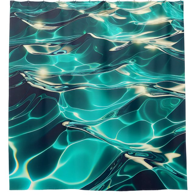 Cortina De Ducha "Serene ondas y reflexiones" (Anverso)