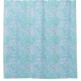 Cortina De Ducha Sereno Tie-Dye Azul