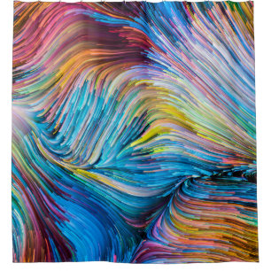 Cortina De Ducha Serie Color In Motion. Diseño de fondo de Flowi