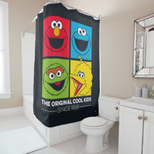 Cortina De Ducha Sesame Street   The Original Cool Kids