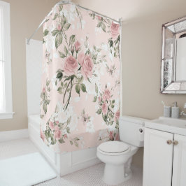 Cortina De Ducha Shabby chic, moda francesa, vintage, floral, rústi