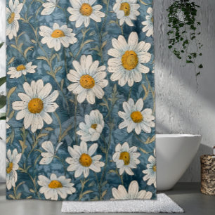 Cortina De Ducha Shasta Daisy Art Nouveau